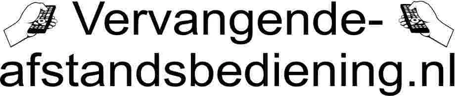Vervangende afstandsbediening Vervangende afstandsbediening